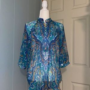 Sheer Ralph Lauren Button Down Shirt